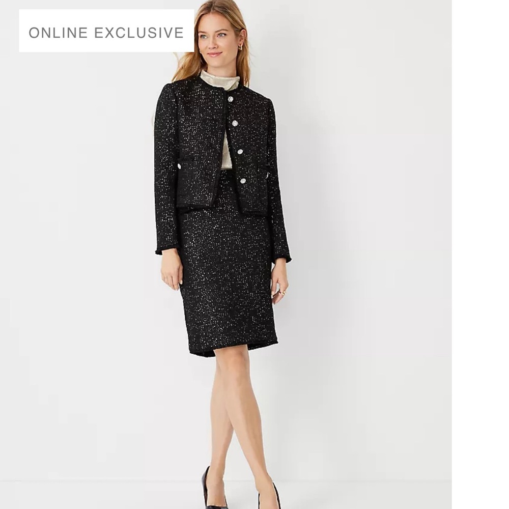 Ann Taylor Sequin Skirt (blazer sold separately)